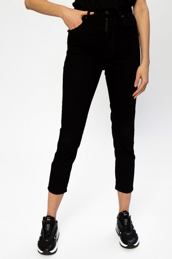 デニム・ジーパン Dsquared2 High Waist Twiggy Jeans In Black Denim Dsquared2 High Waist Twiggy Jeans In Black Denim | THE LIST